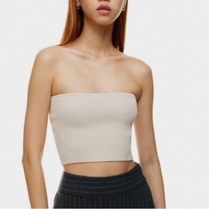 Babaton Sculpt Knit Cropped Tube Top